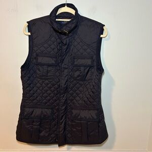 POLO Ralph Lauren Navy Blue Quilted Full-Zip Vest Size Large